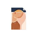 Picture of Figurative Half Face _GroupedProduct_Rectangle_Portrait_Unframed_Print_Only_