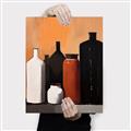 Picture of Still Life Symphony in Peach _GroupedProduct_Rectangle_Portrait_Canvas_