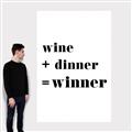 Picture of Wine Dinner Winner _GroupedProduct_Rectangle_Portrait_Canvas_