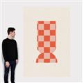 Picture of Mosaic of Peach Vase _GroupedProduct_Rectangle_Portrait_Canvas_