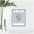 Picture of Peach Fruit Fusion _GroupedProduct_Rectangle_Portrait_Canvas_Framed_