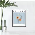 Picture of Peach Fruit Fusion _GroupedProduct_Rectangle_Portrait_Canvas_Framed_