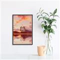 Picture of Tranquil Landscape Tapestry _GroupedProduct_Rectangle_Portrait_Canvas_Framed_