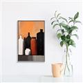 Picture of Still Life Symphony in Peach _GroupedProduct_Rectangle_Portrait_Canvas_Framed_