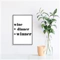 Picture of Wine Dinner Winner _GroupedProduct_Rectangle_Portrait_Canvas_Framed_
