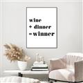 Picture of Wine Dinner Winner _GroupedProduct_Rectangle_Portrait_Canvas_Framed_