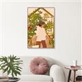 Picture of Dreamy Orchard Dalliance _GroupedProduct_Rectangle_Portrait_Canvas_Framed_