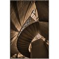 Picture of Muted Sun's Rays on Stairs _GroupedProduct_Rectangle_Portrait_Photography _GroupedProduct_Rectangle_Portrait_Canvas_Framed_