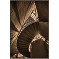 Picture of Muted Sun's Rays on Stairs _GroupedProduct_Rectangle_Portrait_Photography _GroupedProduct_Rectangle_Portrait_Canvas_Framed_