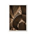 Picture of Muted Sun's Rays on Stairs _GroupedProduct_Rectangle_Portrait_Photography _GroupedProduct_Rectangle_Portrait_Framed_Matted_