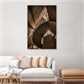 Picture of Muted Sun's Rays on Stairs _GroupedProduct_Rectangle_Portrait_Photography _GroupedProduct_Rectangle_Portrait_Canvas_Framed_