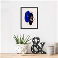 Picture of Blue and Black Echoes _GroupedProduct_Rectangle_Portrait_Canvas_Framed_