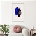 Picture of Blue and Black Echoes _GroupedProduct_Rectangle_Portrait_Canvas_Framed_