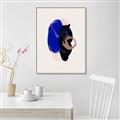Picture of Blue and Black Echoes _GroupedProduct_Rectangle_Portrait_Canvas_Framed_