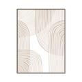 Picture of Celestial Beige Lines _GroupedProduct_Rectangle_Portrait_Canvas_Framed_