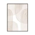 Picture of Celestial Beige Lines _GroupedProduct_Rectangle_Portrait_Canvas_Framed_
