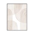 Picture of Celestial Beige Lines _GroupedProduct_Rectangle_Portrait_Canvas_Framed_