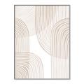 Picture of Celestial Beige Lines _GroupedProduct_Rectangle_Portrait_Canvas_Framed_