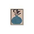 Picture of Lonely Plant on Blue Vase _GroupedProduct_Rectangle_Portrait_Canvas_Framed_