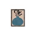 Picture of Lonely Plant on Blue Vase _GroupedProduct_Rectangle_Portrait_Canvas_Framed_