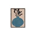 Picture of Lonely Plant on Blue Vase _GroupedProduct_Rectangle_Portrait_Canvas_Framed_