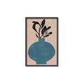 Picture of Lonely Plant on Blue Vase _GroupedProduct_Rectangle_Portrait_Canvas_Framed_