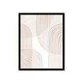 Picture of Celestial Beige Lines _GroupedProduct_Rectangle_Portrait_Framed_Matted_