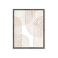 Picture of Celestial Beige Lines _GroupedProduct_Rectangle_Portrait_Framed_Matted_