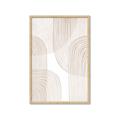 Picture of Celestial Beige Lines _GroupedProduct_Rectangle_Portrait_Framed_Matted_