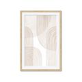 Picture of Celestial Beige Lines _GroupedProduct_Rectangle_Portrait_Framed_Matted_