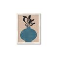 Picture of Lonely Plant on Blue Vase _GroupedProduct_Rectangle_Portrait_Framed_Matted_
