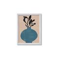 Picture of Lonely Plant on Blue Vase _GroupedProduct_Rectangle_Portrait_Framed_Matted_