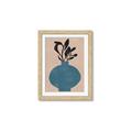 Picture of Lonely Plant on Blue Vase _GroupedProduct_Rectangle_Portrait_Framed_Matted_