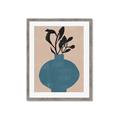Picture of Lonely Plant on Blue Vase _GroupedProduct_Rectangle_Portrait_Framed_Matted_