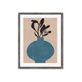 Picture of Lonely Plant on Blue Vase _GroupedProduct_Rectangle_Portrait_Framed_Matted_