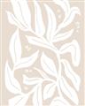 Picture of White Leaves on Beige _GroupedProduct_Rectangle_Portrait_Unframed_Print_Only_