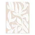 Picture of White Leaves on Beige _GroupedProduct_Rectangle_Portrait_Unframed_Print_Only_