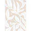 Picture of White Leaves on Beige _GroupedProduct_Rectangle_Portrait_Unframed_Print_Only_