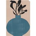 Picture of Lonely Plant on Blue Vase _GroupedProduct_Rectangle_Portrait_Unframed_Print_Only_