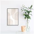Picture of Celestial Beige Lines _GroupedProduct_Rectangle_Portrait_Canvas_Framed_