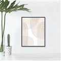 Picture of Celestial Beige Lines _GroupedProduct_Rectangle_Portrait_Canvas_Framed_