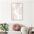 Picture of Celestial Beige Lines _GroupedProduct_Rectangle_Portrait_Canvas_Framed_