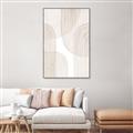 Picture of Celestial Beige Lines _GroupedProduct_Rectangle_Portrait_Canvas_Framed_