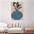 Picture of Lonely Plant on Blue Vase _GroupedProduct_Rectangle_Portrait_Unframed_Print_Only_