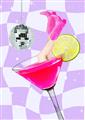 Picture of Disco Martini _GroupedProduct_Rectangle_Portrait_Unframed_Print_Only_
