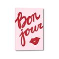 Picture of Red Bonjour Lip _GroupedProduct_Rectangle_Portrait_Canvas_
