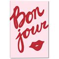 Picture of Red Bonjour Lip _GroupedProduct_Rectangle_Portrait_Canvas_