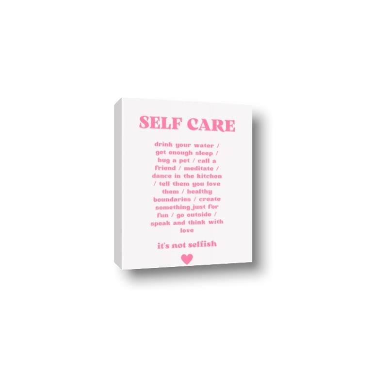 Picture of Pink Self Care _GroupedProduct_Rectangle_Portrait_Canvas_