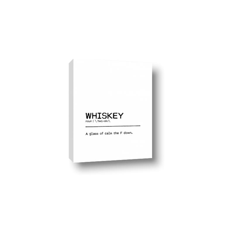 Picture of Quote Whiskey Censored _GroupedProduct_Rectangle_Portrait_Canvas_