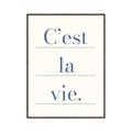 Picture of C'est La Vie II _GroupedProduct_Rectangle_Portrait_Canvas_Framed_